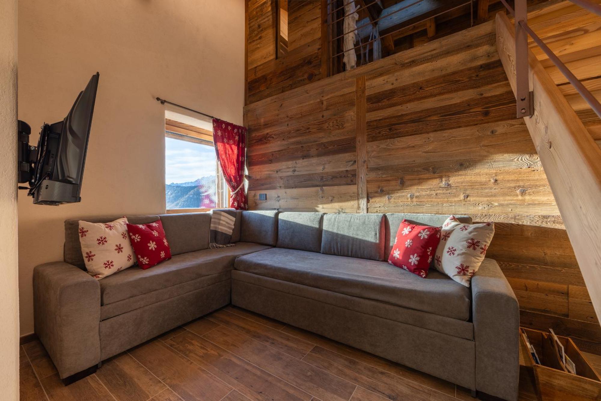 Les Reves Des Montagnards, Appartements De Charme Torgnon Exterior foto