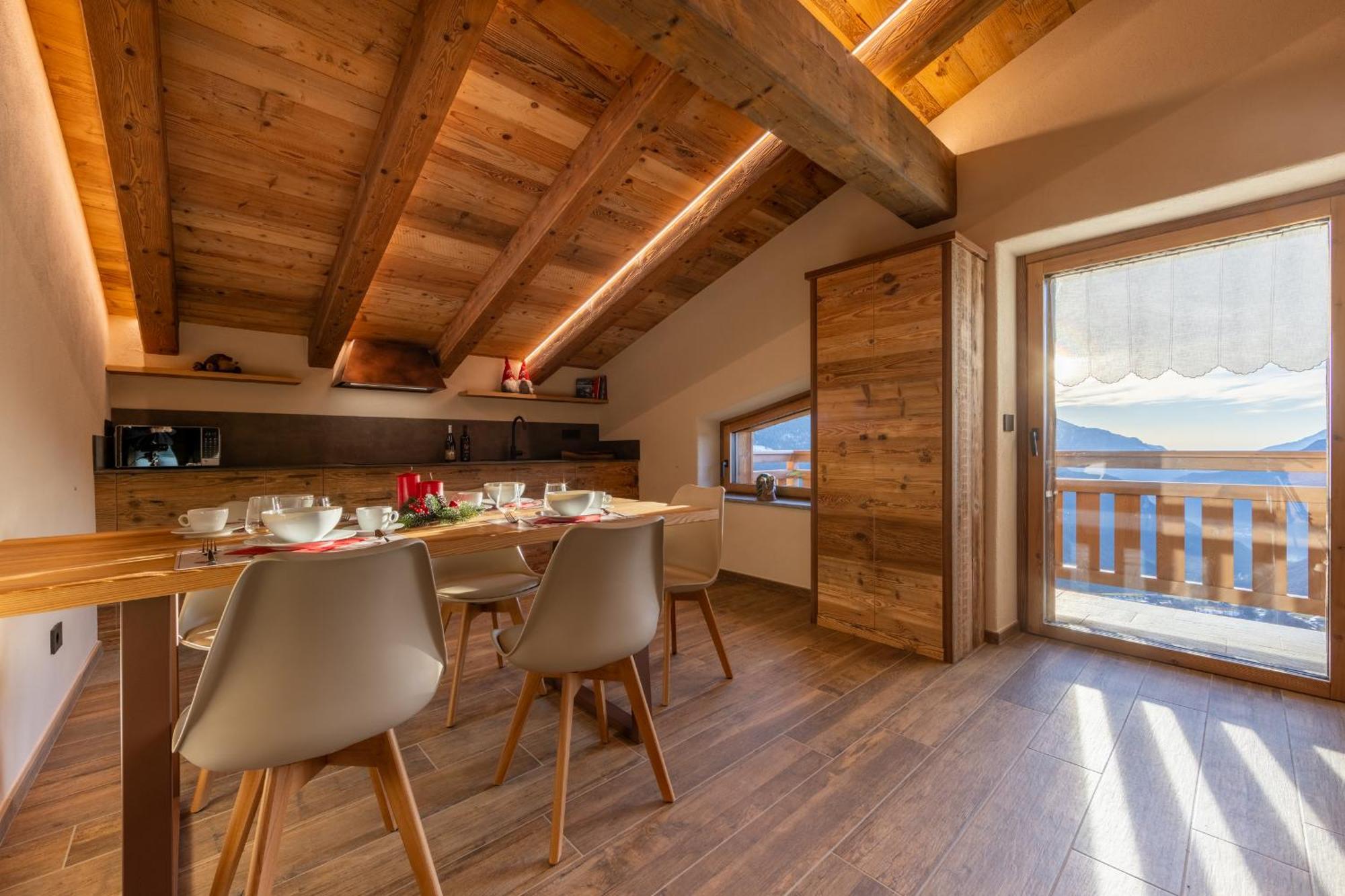 Les Reves Des Montagnards, Appartements De Charme Torgnon Exterior foto